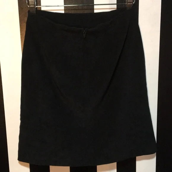 Retro Vintage 1980s Short Black Above Knee A-Line Skirt Size 4 Woman’s XS/Small - Picture 6 of 12